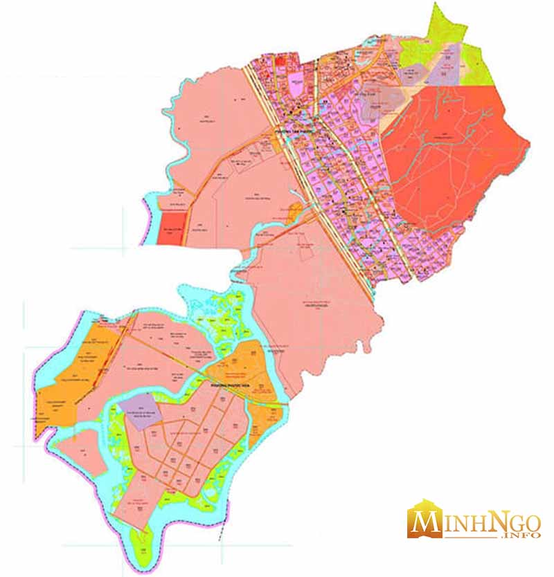 Bản đồ quy hoạch phường phước hòa thị xã phú mỹ